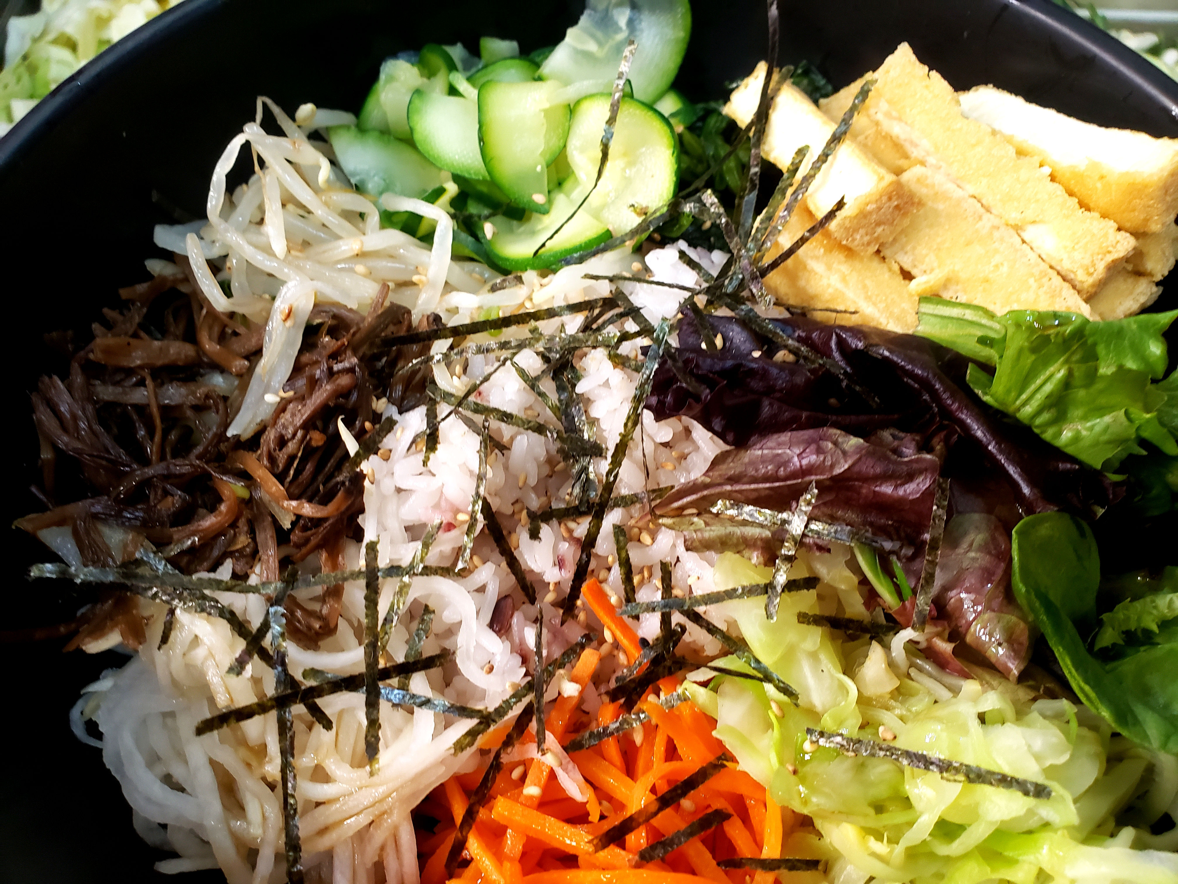 bibimbap with tofu