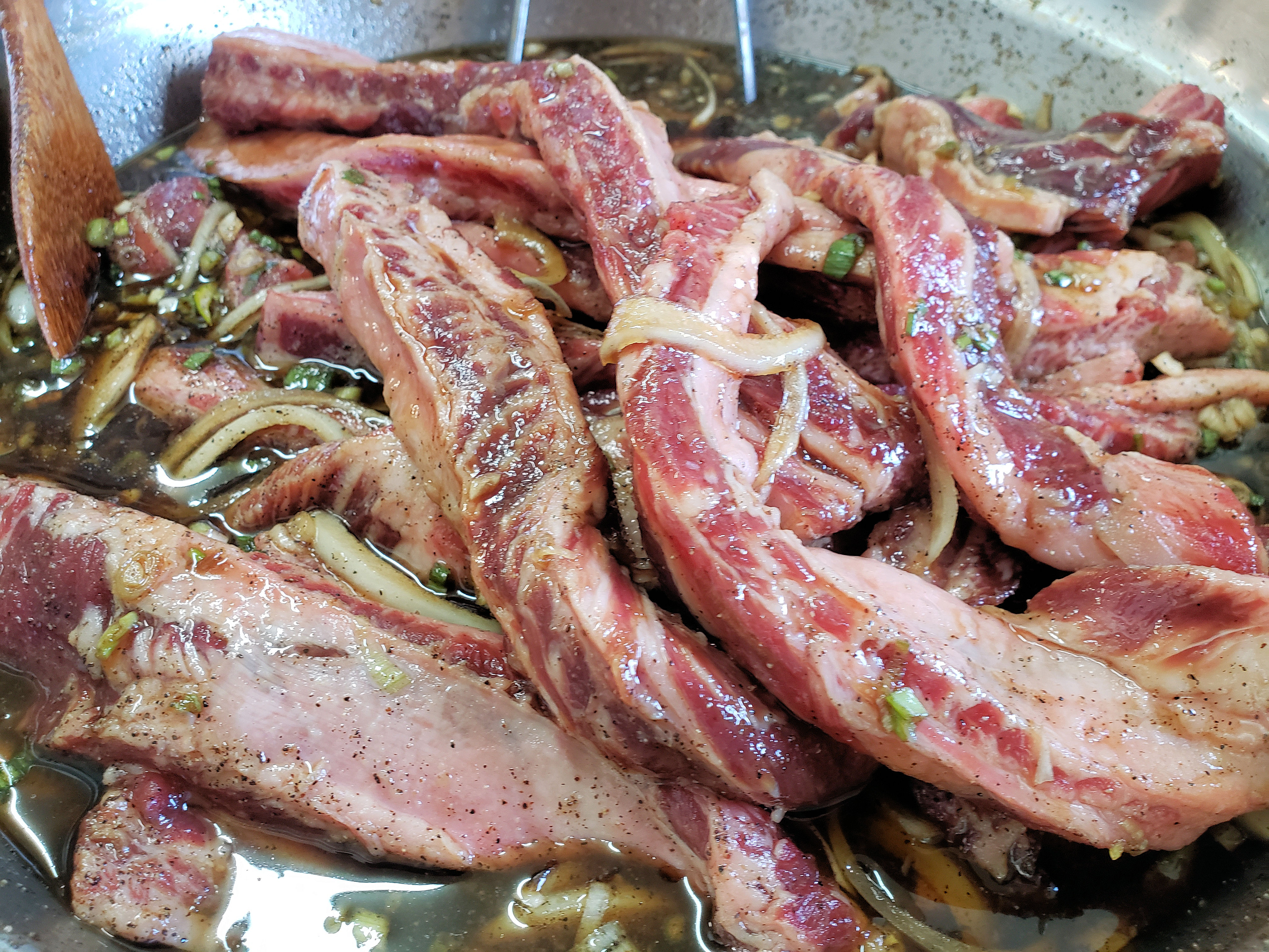marinating rib fingers